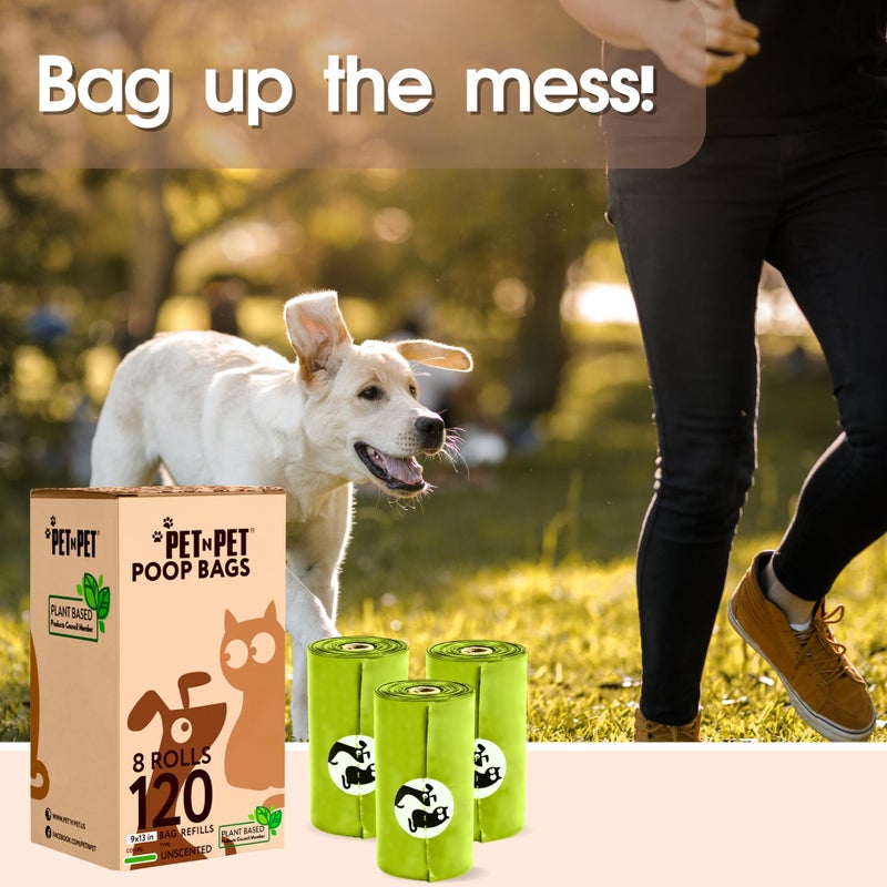 Pet N Pet Poop Bags For Dogs, 120 Counts Plant Based Dog Poop Bags Rolls, Thick Doggie Poo Bag, 100% Leak-proof, Easy to Use Pet Waste Bag - Image 5